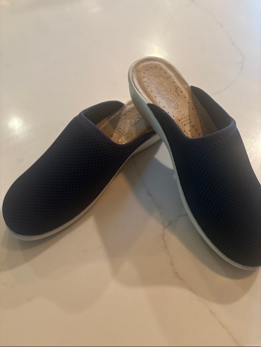 Comfort Knit Slip-On Mule - Navy